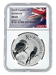 2023 Australia 1oz Silver Kookaburra NGC MS69 - Flag Label