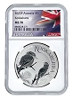 2023 Australia 1oz Silver Kookaburra NGC MS70 - Flag Label