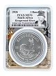 2026 South Africa 1oz Silver Krugerrand PCGS MS70 - Kruger Picture Frame